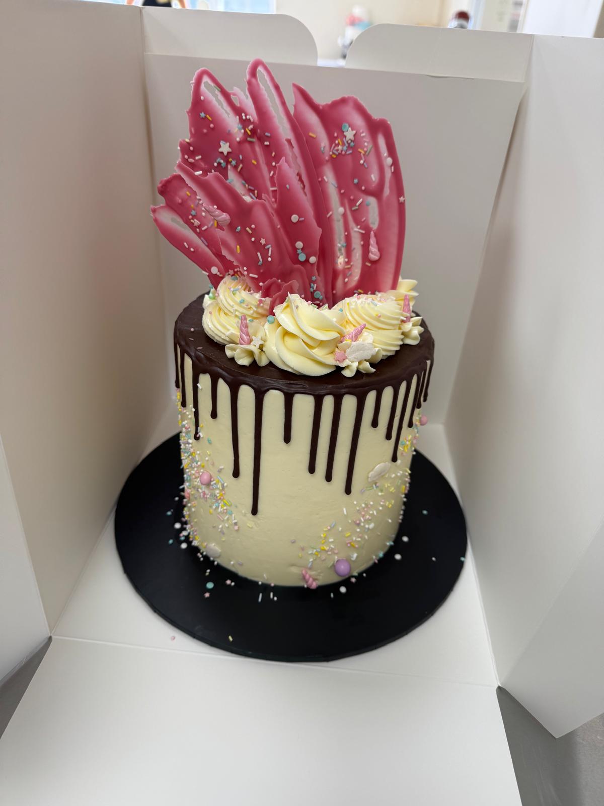 Pink chocolate-sail portrait