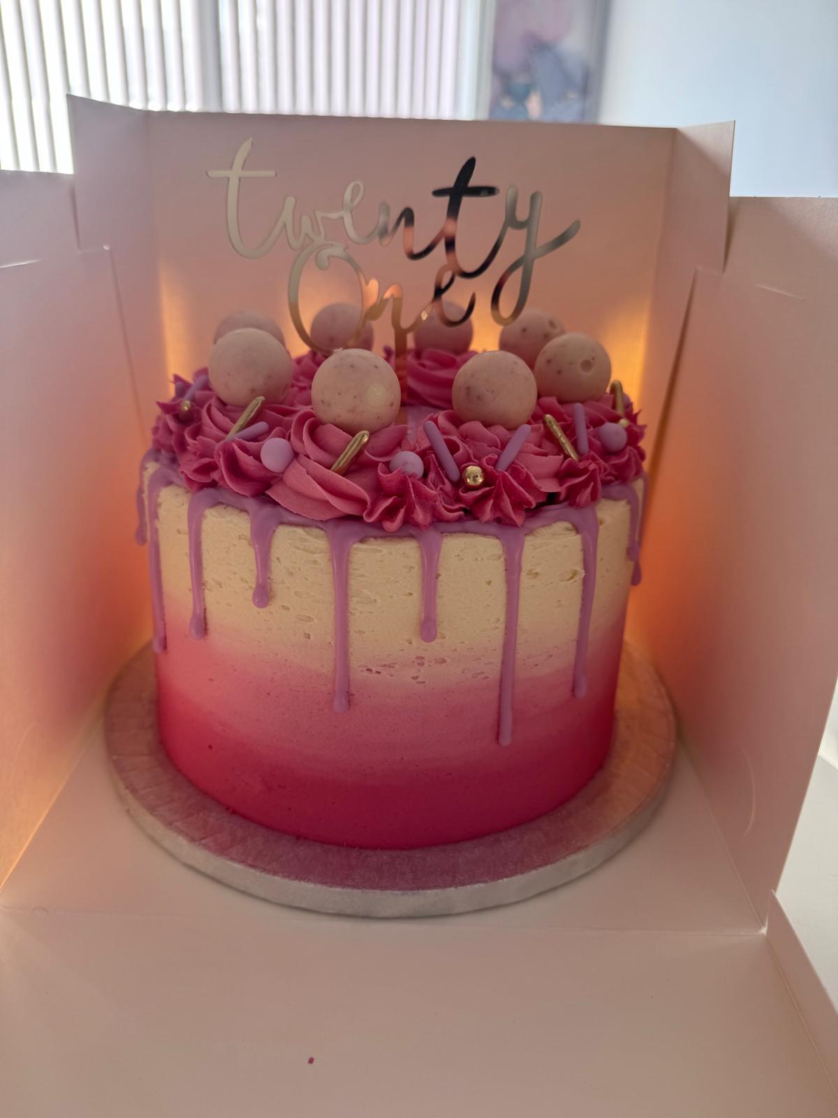 Pink drip celebration